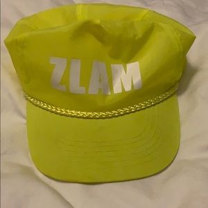 ZLAM rave hat - neon yellow